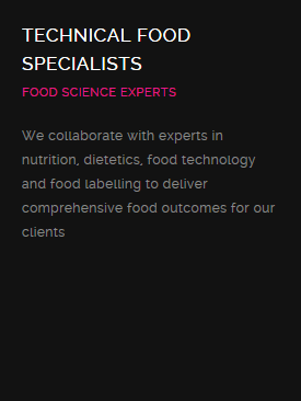 Technical Food Specialists